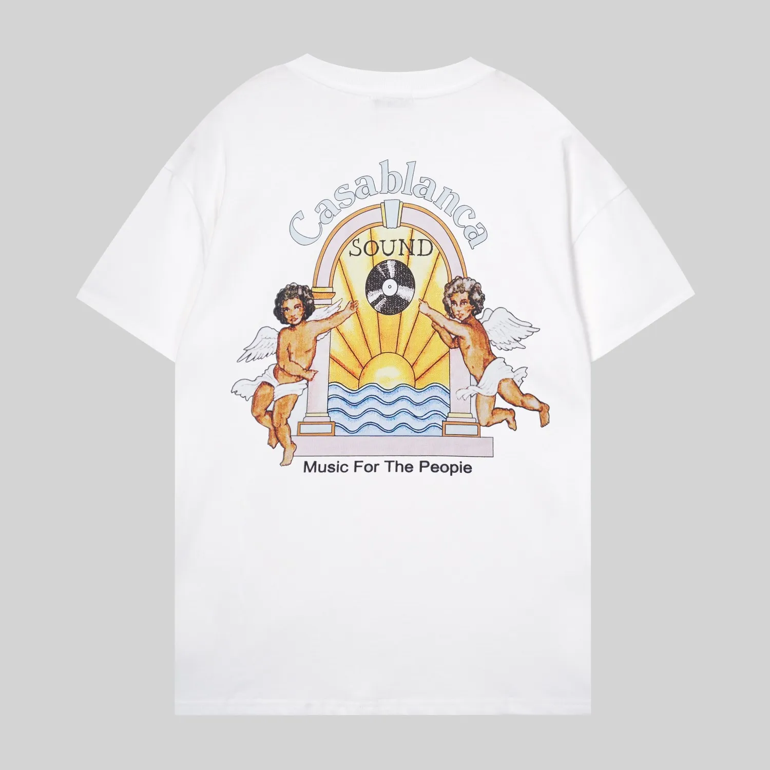 G # Casablanca* 2023 New Arrival T ， ， 。 ， 。 ， 。 ：Black White， S_XXXL ，